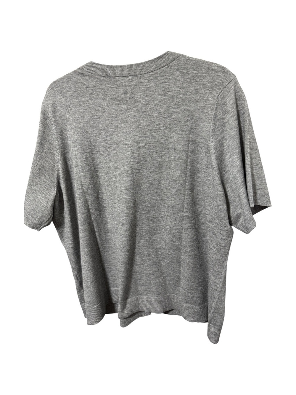 Reitmans Gray Ribbed-Neck Knit Top - Picture 7 of 7